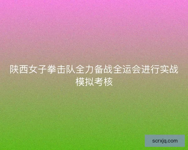 陕西女子拳击队全力备战全运会进行实战模拟考核 陕西女子拳击队全力备战全运会进行实战模拟考核